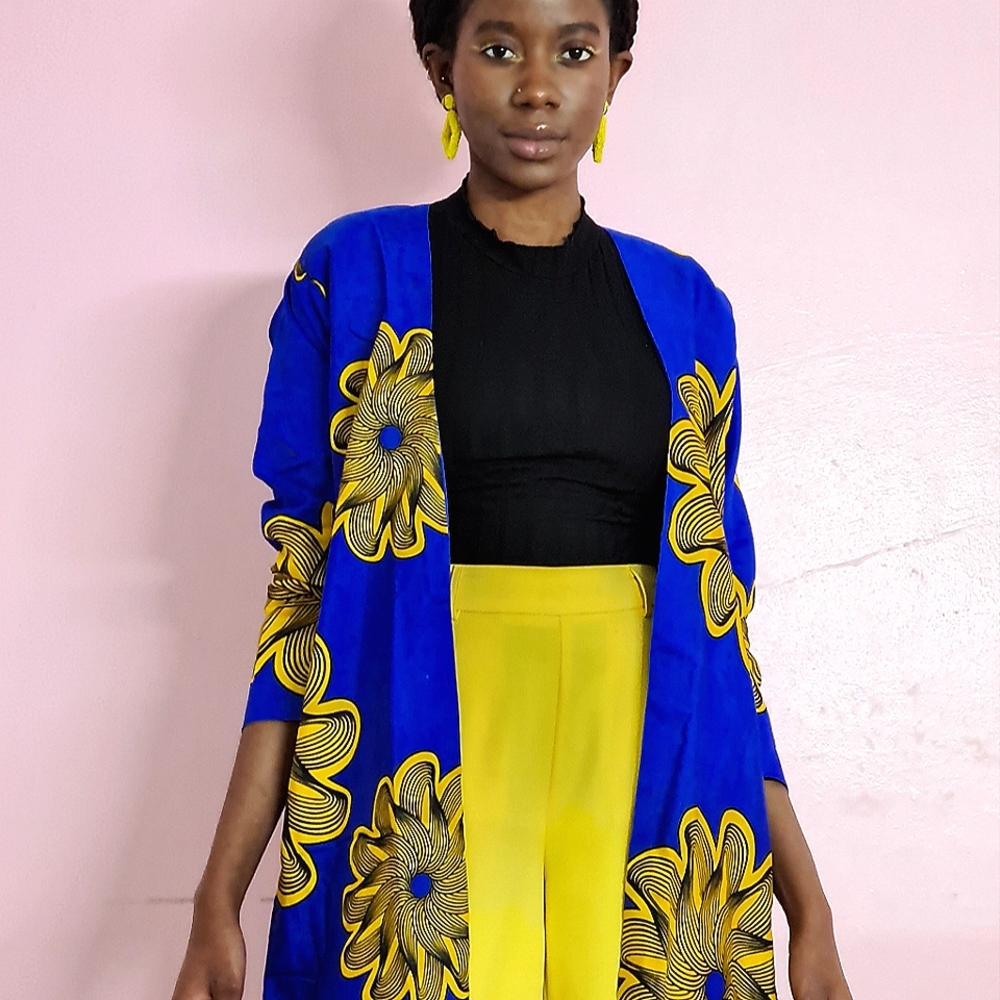 African print short dusters for women. Plus sized african print duster for wom…